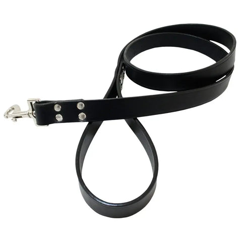 Heavy-Duty Leather Dog Leash 12 Inch – Thick Single-Ply Bridle Leather | Made in USA Durable Control Auburn Leathercrafters  item
