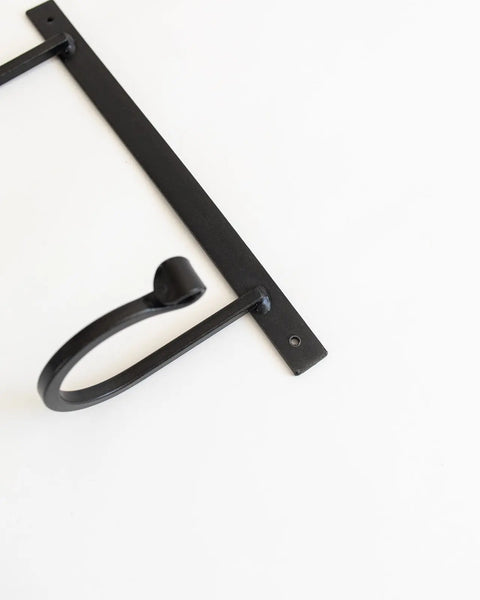 Heavy-Duty Wrought Iron Wall Rack With Hooks 24-34 Inch – Handcrafted Storage Organizer | Made in USA Millstream Home  Homegoods