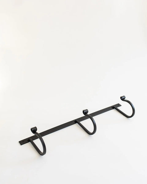 Heavy-Duty Wrought Iron Wall Rack With Hooks 24-34 Inch – Handcrafted Storage Organizer | Made in USA Millstream Home  Homegoods