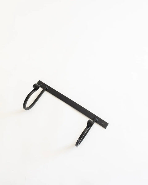 Heavy-Duty Wrought Iron Wall Rack With Hooks 24-34 Inch – Handcrafted Storage Organizer | Made in USA Millstream Home  Homegoods