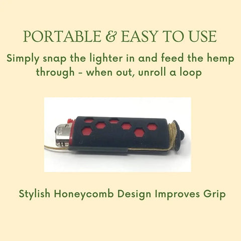 Hemp Wick Lighter Case – Durable Pocket Feeder | Made in USA Chatelet Manufacturing 