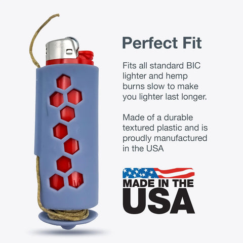 Hemp Wick Lighter Case – Durable Pocket Feeder | Made in USA Chatelet Manufacturing 