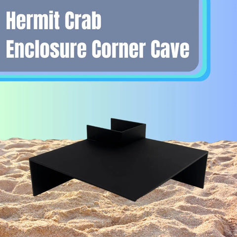 Hermit Crab Hideaway Corner Tunnel – Pet Shelter with Ramp & Viewing | Made in USA Chatelet Manufacturing 