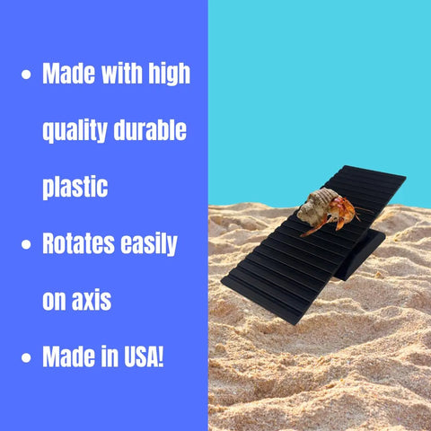 Hermit Crab See-Saw Cage Accessory – Interactive Pet Toy | Made in USA Chatelet Manufacturing 