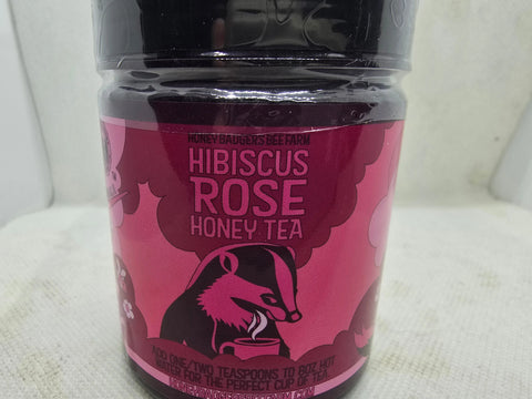 Hibiscus & Rose Honey Honey Badgers Bee Farm  All natural Tea