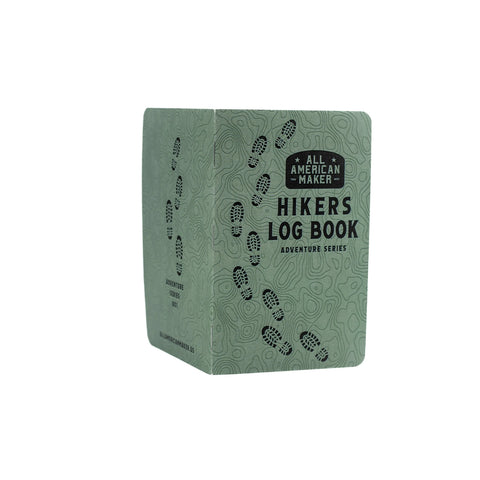 Hiker's Log Book – Pocket Notebook for Outdoor Trails | Made in USA All American Maker 