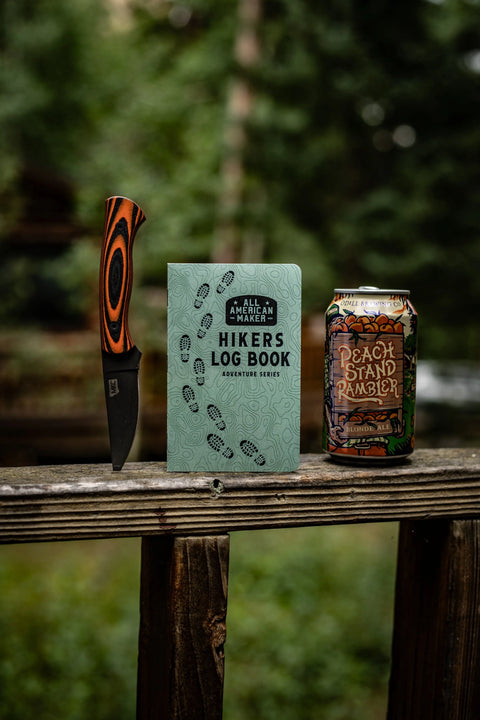 Hiker's Log Book – Pocket Notebook for Outdoor Trails | Made in USA All American Maker 