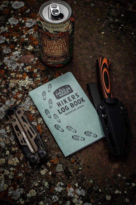 Hiker's Log Book – Pocket Notebook for Outdoor Trails | Made in USA All American Maker 