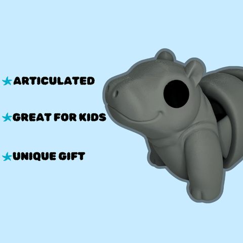 X-Large Articulated Dinosaur Fidget Toy – Giant Baby Brontosaurus | Made in USA Chatelet Manufacturing 