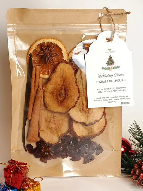 Holiday Cheer Simmer Potpourri Blend – Natural Festive Home Fragrance | Handcrafted in USA Forev'Herbs  Simmer Potpourri