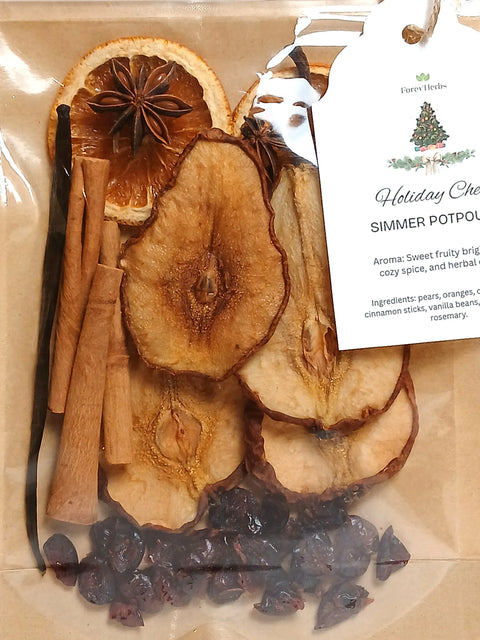 Holiday Cheer Simmer Potpourri Blend – Natural Festive Home Fragrance | Handcrafted in USA Forev'Herbs  Simmer Potpourri