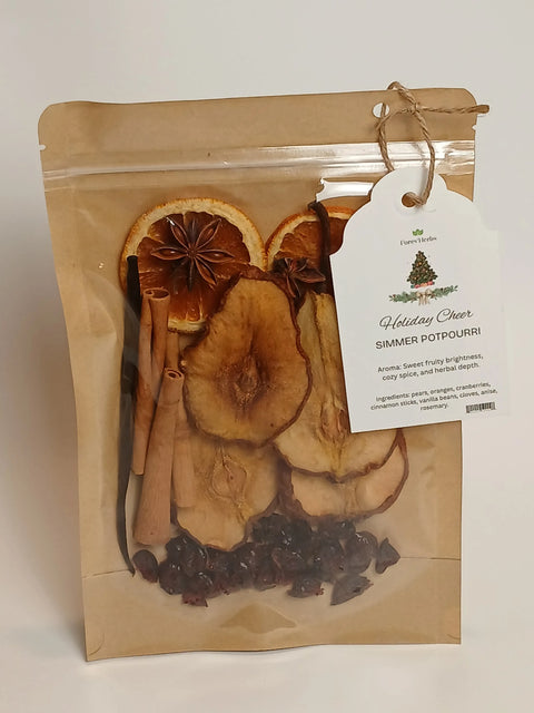 Holiday Cheer Simmer Potpourri Blend – Natural Festive Home Fragrance | Handcrafted in USA Forev'Herbs  Simmer Potpourri