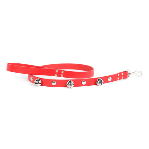 Holiday Jingle Bell Studded Dog Leash 1 Inch x 48 Inch – Festive Pet Accessory | Made in USA Auburn Leathercrafters  item