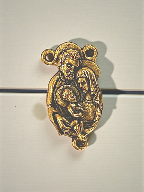 Holy Family Religious Charm Pendant – Polished Silver Or Gold Finish | Handcrafted Pewter Jewelry – Made In USA Michelle Marie Boutique  Charms and Pendants