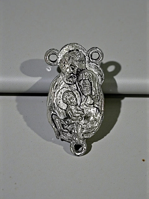 Holy Family Religious Charm Pendant – Polished Silver Or Gold Finish | Handcrafted Pewter Jewelry – Made In USA Michelle Marie Boutique  Charms and Pendants