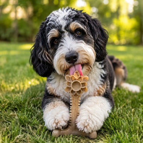 Honey Bone 8 Inch XL Nylon Dog Chew Toy – Durable Dental Toy Made in USA SodaPup  Nylon Dog Toys