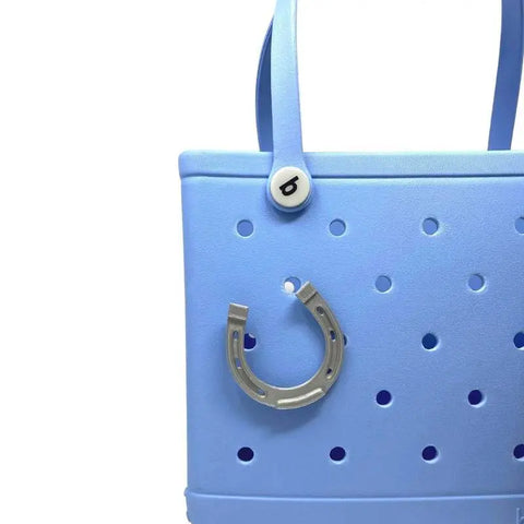 Horseshoe Charm for Bogg Bags and Beach Totes – Rustic Rodeo Accessory | Made in USA Chatelet Manufacturing 