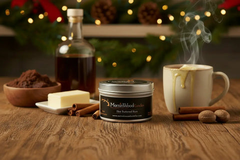 Hot Buttered Rum - Soy Tin Collection MorninWood Candles  Candles