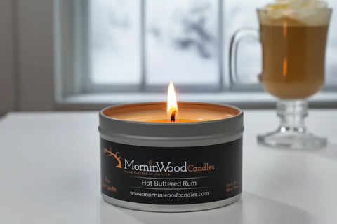 Hot Buttered Rum - Soy Tin Collection MorninWood Candles  Candles
