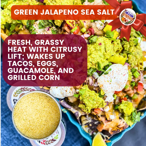 Hot & Spicy Sea Salt Gift Set – Jalapeño, Habanero & Cayenne Trio | Handcrafted Seasoning Pack Made in USA Gustus Vitae  Collections & Gift Sets