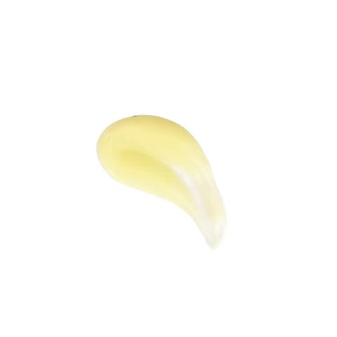 A small drop of Naturally London Hydrating Cuticle Oil, 9mL, with a glossy yellow teardrop shape sits on a plain white background—ideal for nourishing nail care.