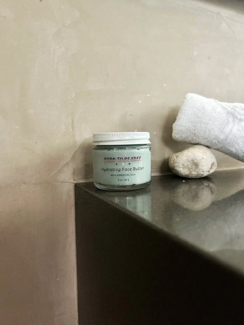 Hydrating Face Butter Moisturizer 2 Oz – Nutrient-Rich Essential Oils Blend | Made in USA Skincare Born to be Free  Face cream