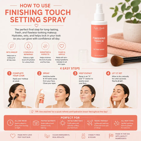 Hydrating Makeup Setting Spray 4 oz – Organic Finish with Hyaluronic Acid & Aloe Vera | Made in USA Taylor Made Organics  makeup