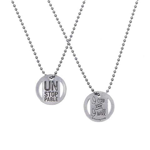 I Can And I Will Inspirational Blessing Ring Charm – Recycled Pewter Token For Keychain Or Necklace | Made In USA Whitney Howard Designs  Blessing Ring