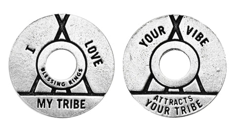 I Love My Tribe Blessing Ring Charm – Handcrafted Pewter Token for Necklace or Keychain | Made in USA Whitney Howard Designs  Blessing Ring