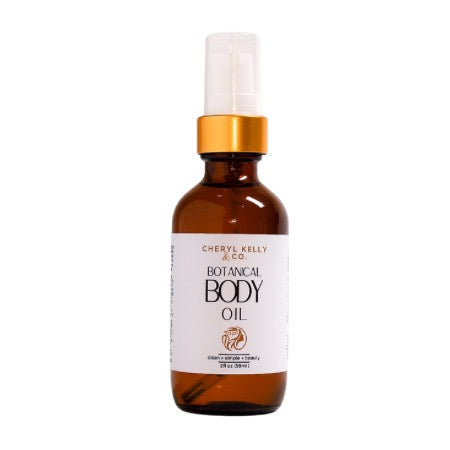 Cheryl Kelly Botanical Body Oil – Organic Vegan Skincare 4 oz | Made in USA Cheryl Kelly & Co  Body Moisturizer