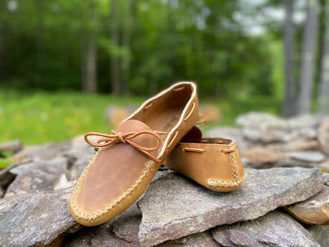 Handcrafted Leather Moccasin Flats – Lone Sole Old Town Style | Made in USA BBH 