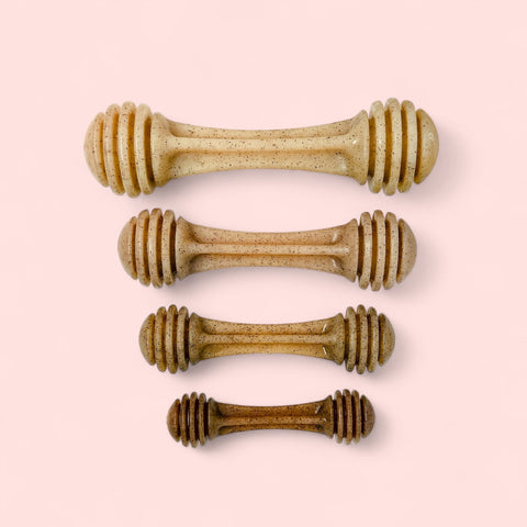 Honey Bone Durable Nylon Dog Chew Toy – Power Chewer Safe | Made in USA SodaPup  Nylon Dog Toys