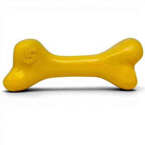 PUP-X Glow in the Dark Synthetic Rubber Dog Bone Toy – Durable Chew & Floating Toy | Made in USA SodaPup  Rubber Dog Toys