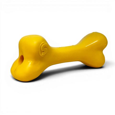 PUP-X Glow in the Dark Synthetic Rubber Dog Bone Toy – Durable Chew & Floating Toy | Made in USA SodaPup  Rubber Dog Toys