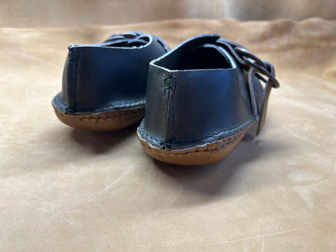Handsewn Leather Moccasin Flats – Horween Chrompak Moccasins | Made in USA BBH 