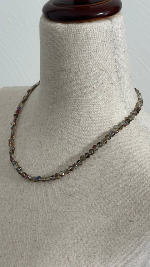 Faceted Beaded Circle Pendant Necklace – Adjustable Length with Stainless Steel Clasp | Made in USA Michelle Marie Boutique  Necklaces