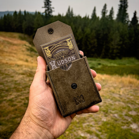 Handcrafted Leather Playing Card Travel Wallet – Durable Card Holder with Bonus Deck | Made in USA All American Maker 