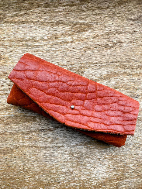 Buffalo Leather Eyeglass Sleeve – Durable Eyewear Protector | Made in USA BBH 
