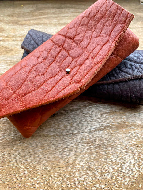 Buffalo Leather Eyeglass Sleeve – Durable Eyewear Protector | Made in USA BBH 