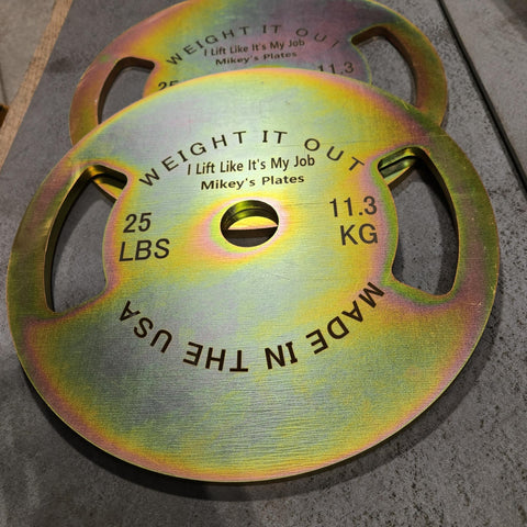Calibrated Solid Steel Weight Plate Pairs – Precision Fitness Plates | Made in USA Weight It Out 