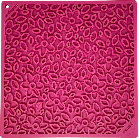 Flower Power Slow Feeder Lick Mat – Calming Pet Enrichment Toy | Made in USA SodaPup  EMAT