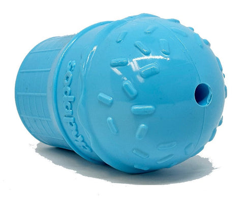 Ice Cream Cone Treat Dispenser Dog Chew Toy – Durable PUP-X Rubber | Made in USA SodaPup  Rubber Dog Toys