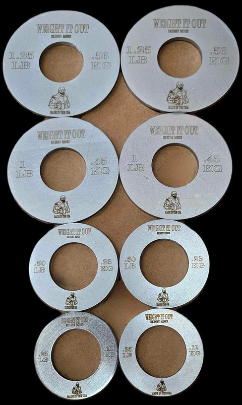 Fractional Mini Olympic Steel Weight Plates – Precision Solid Discs | Made in USA Weight It Out 