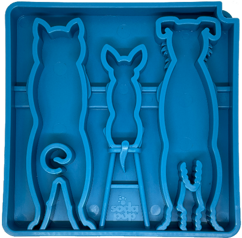 Waiting Dogs Design Enrichment Slow Feeder Tray for Dogs – 8 Inch | Made in USA SodaPup  ETRAY