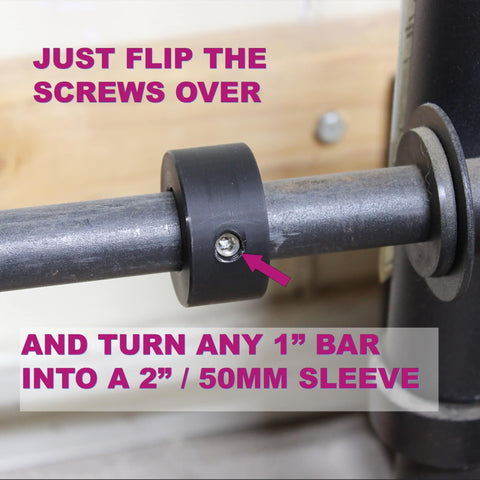 Olympic Plate Adapter 2 Inch To 1 Inch Bar Conversion Sleeve | Made In USA Weight It Out 