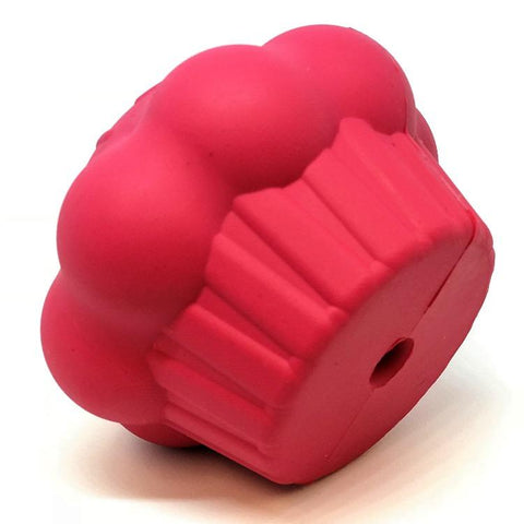Durable Cupcake Rubber Dog Chew Toy – Treat Dispenser for Power Chewers | Made in USA SodaPup  Rubber Dog Toys