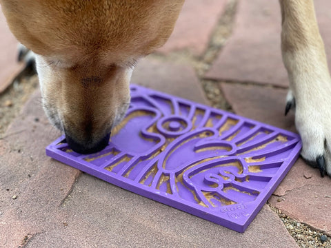 Groovy Love Patterned Lick Mat – Small Size Pet Enrichment Toy | Made in USA SodaPup  EMAT