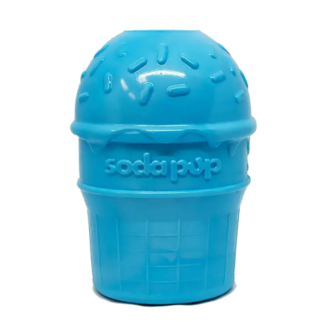 Ice Cream Cone Treat Dispenser Dog Chew Toy – Durable PUP-X Rubber | Made in USA SodaPup  Rubber Dog Toys