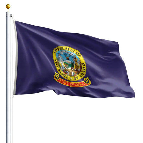 Idaho State Flag 3x5 Ft – Durable Outdoor Nylon with UV-Resistant SolarGuard Dyes | Made in USA Freedom Flag and Pole 
