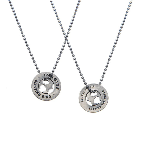 Imagine Blessing Ring Charm 1 Inch – Handcrafted Lead-Free Pewter Token | Made in USA Inspirational Gift Whitney Howard Designs  Blessing Ring